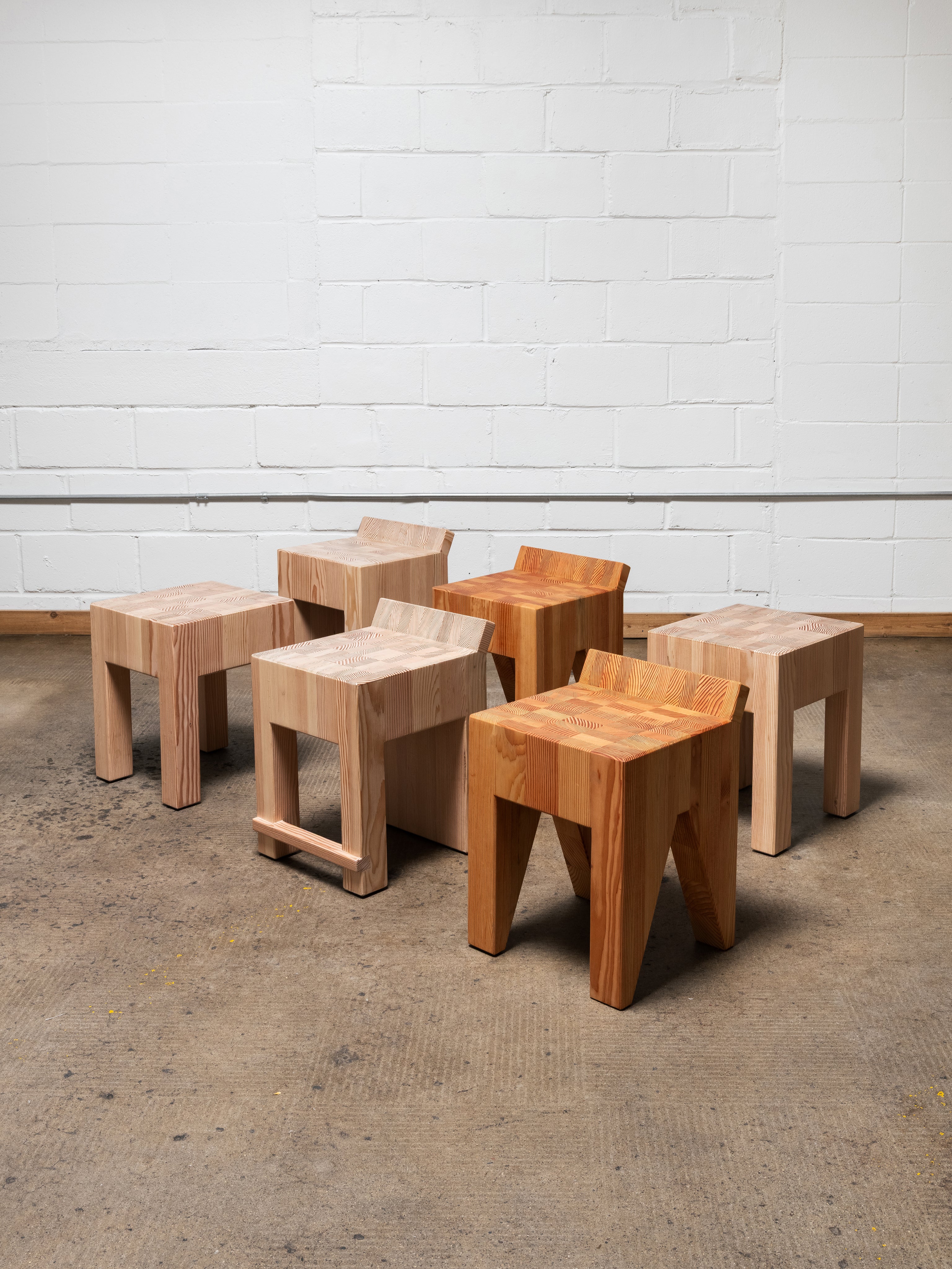 Inch Back Stool - Blond