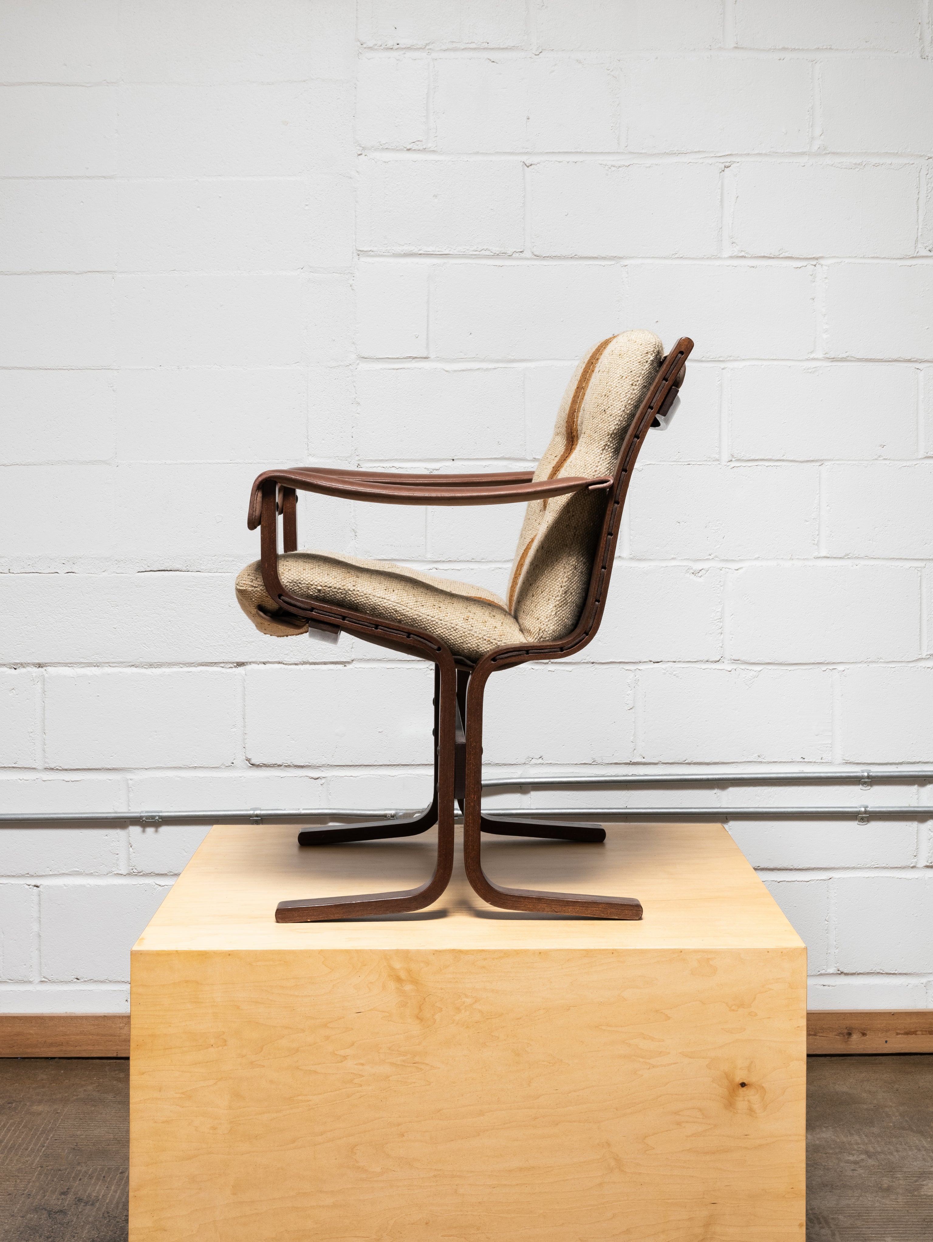 Brown Upholstered Dining Chairs