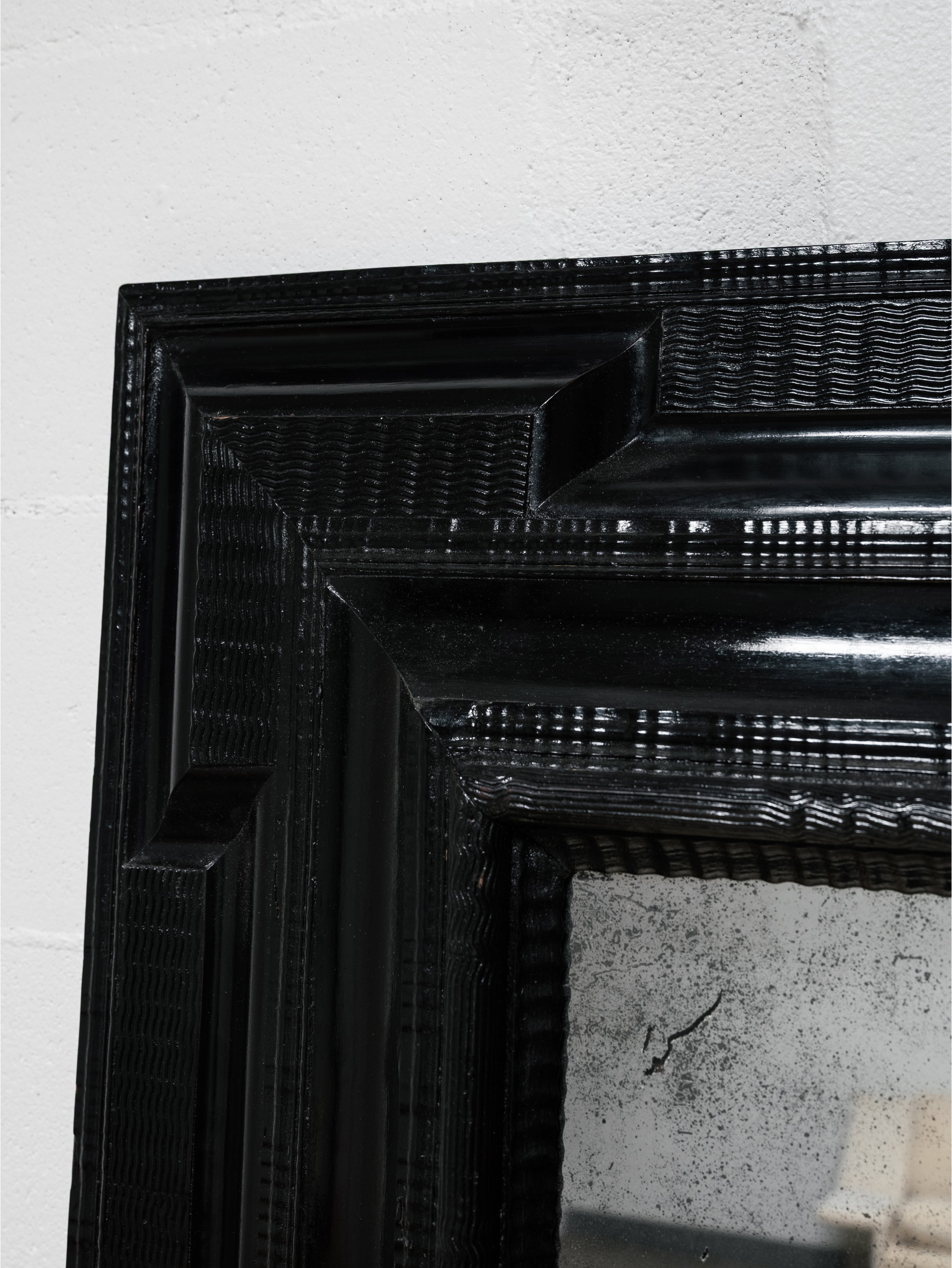 Black Lacquer Wall Mirror