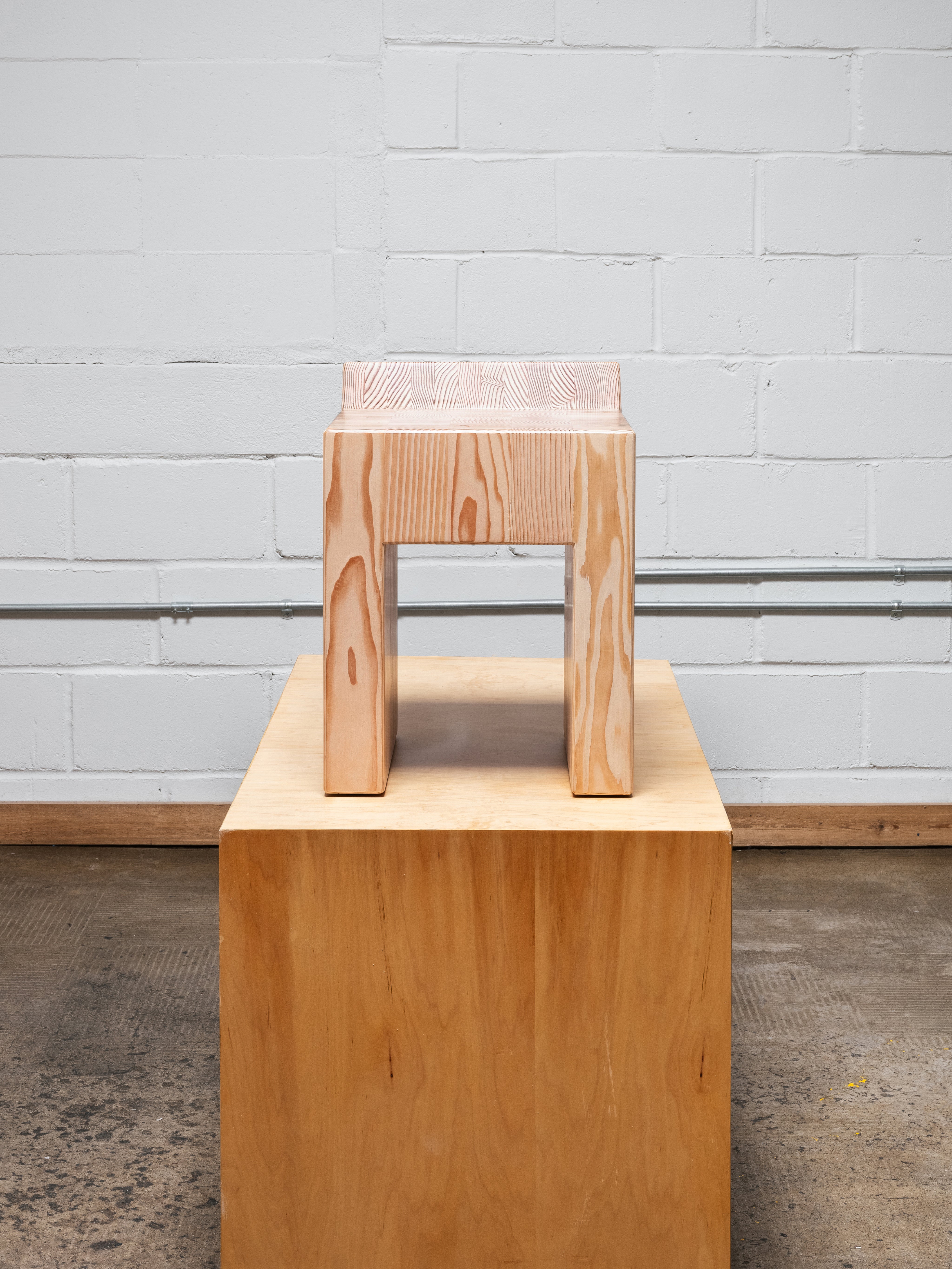 Inch Back Stool - Blond