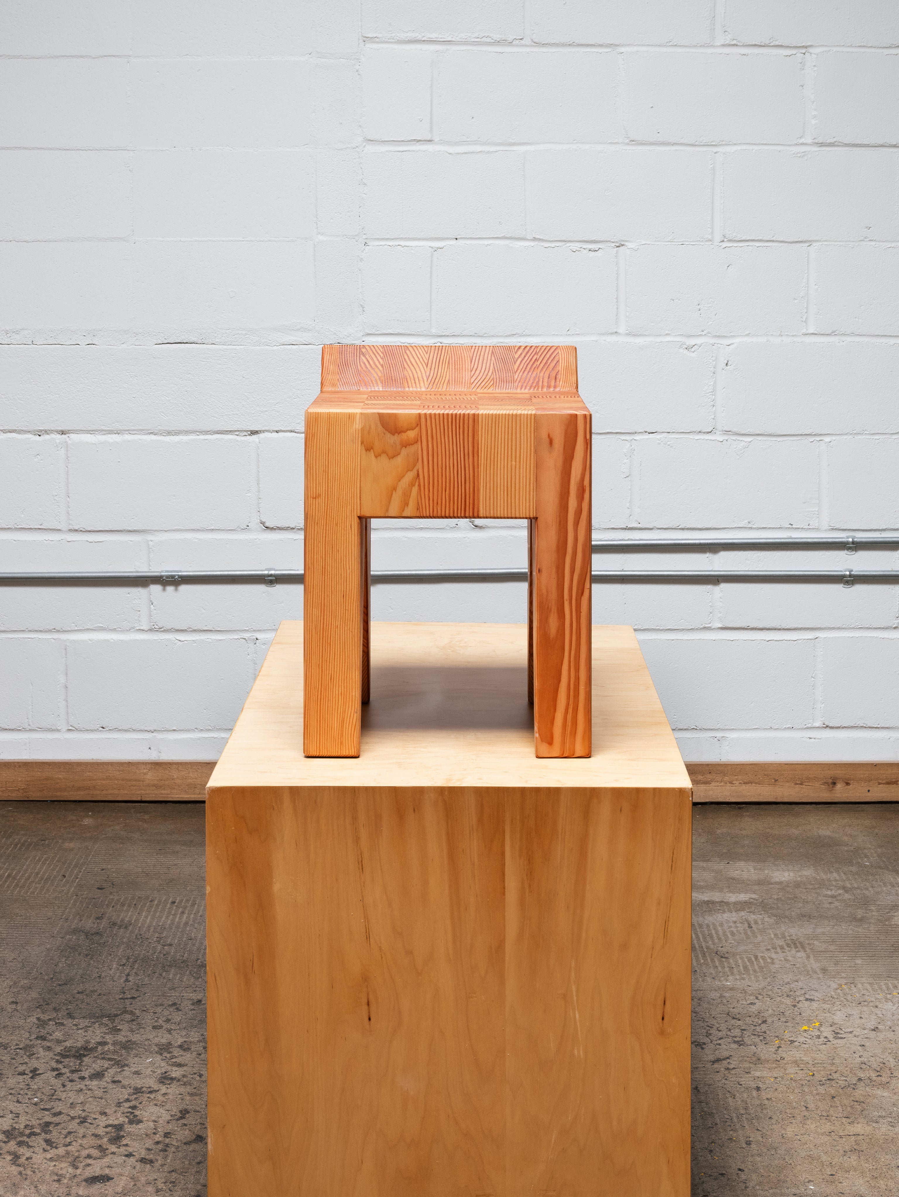 Inch Back Stool - Honey