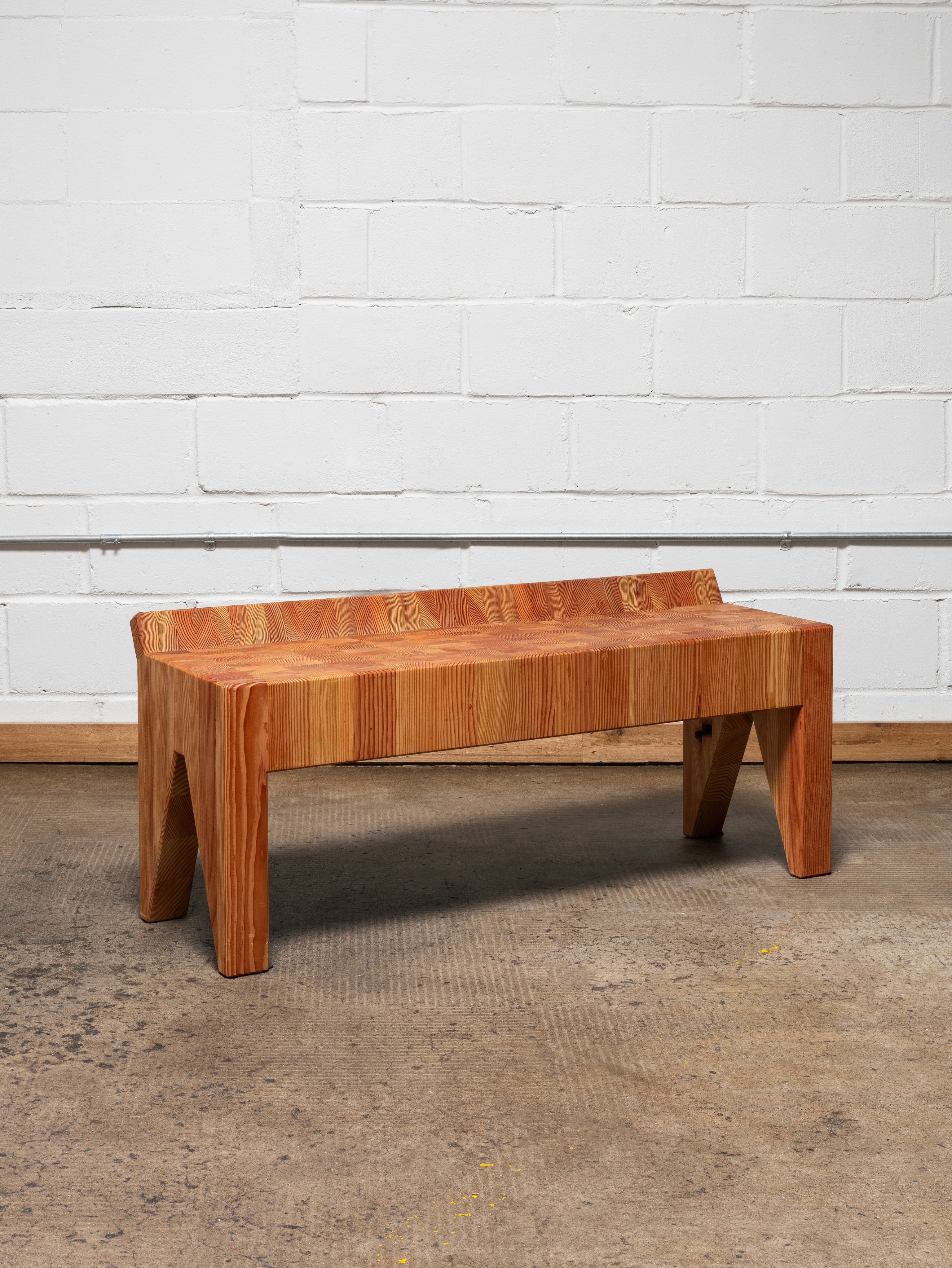 Inch Back Bench - Honey