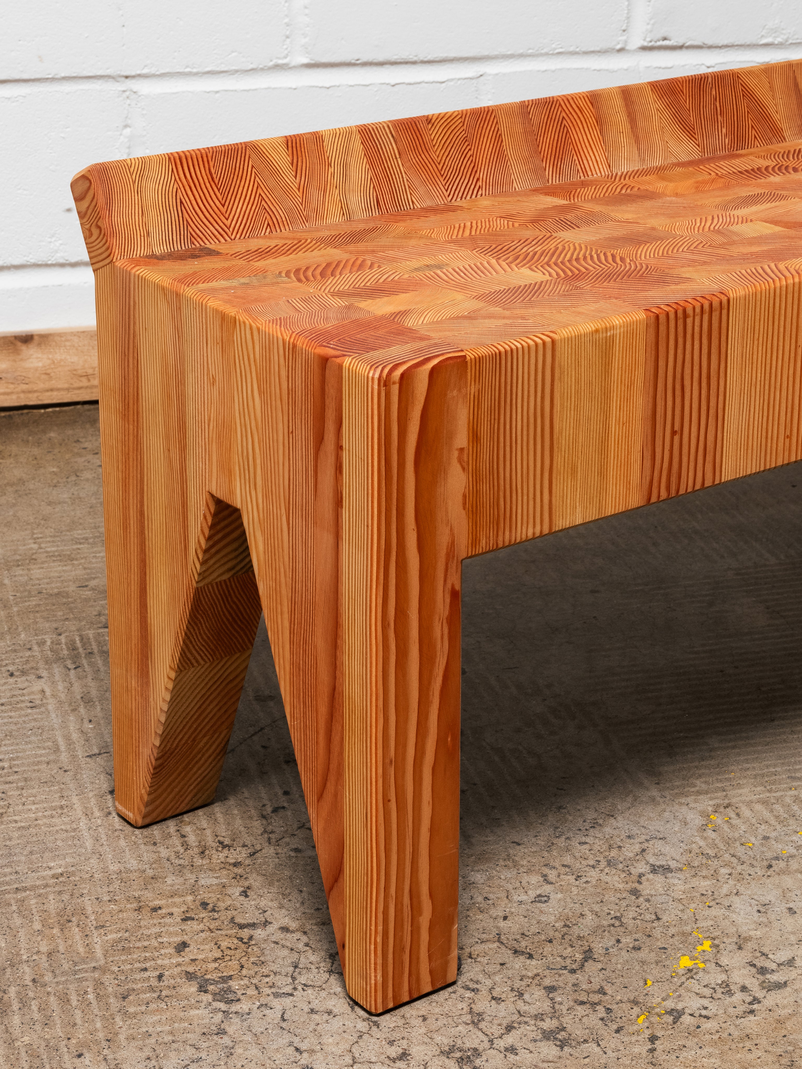 Inch Back Bench - Honey
