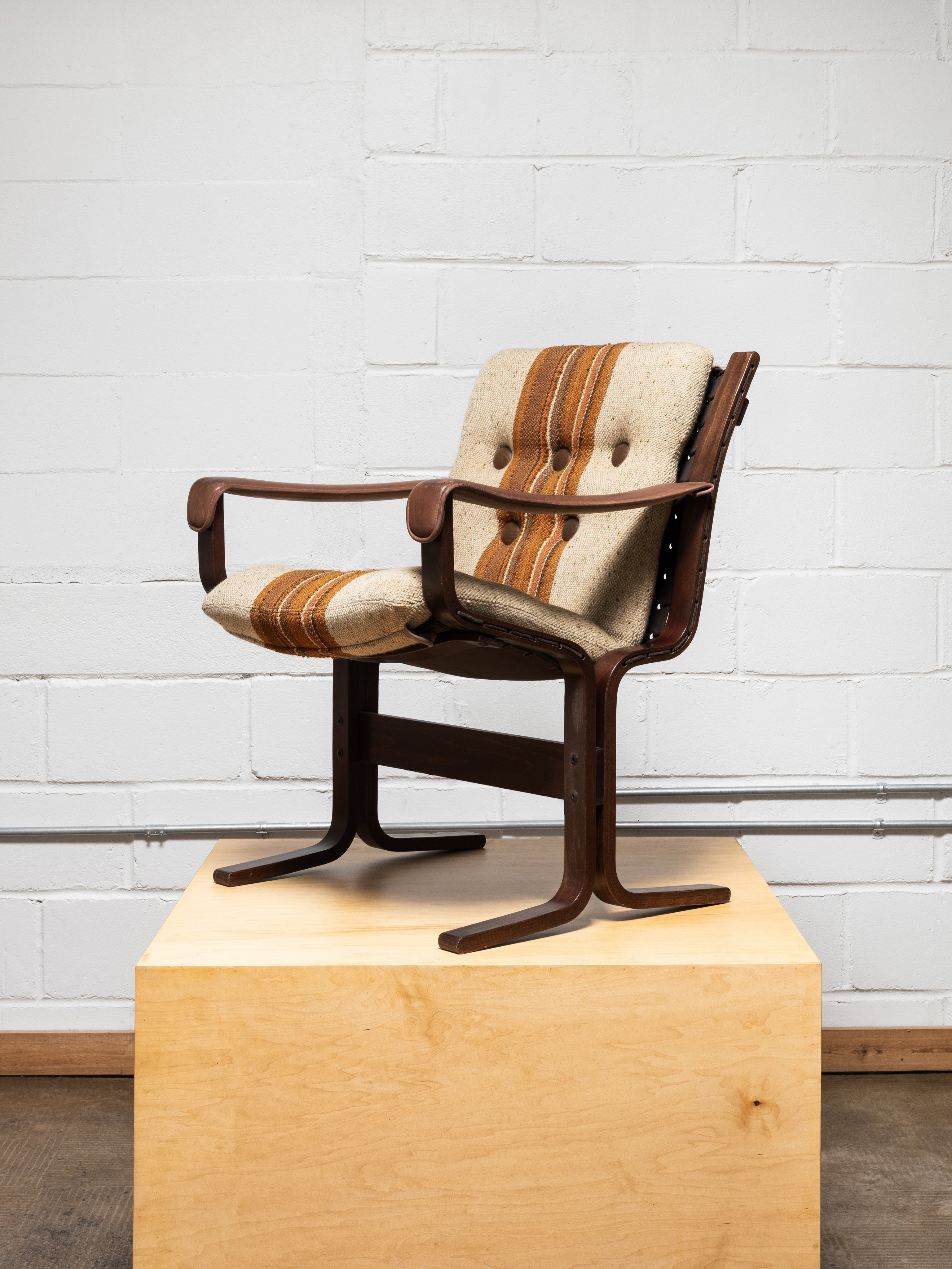 Brown Upholstered Dining Chairs