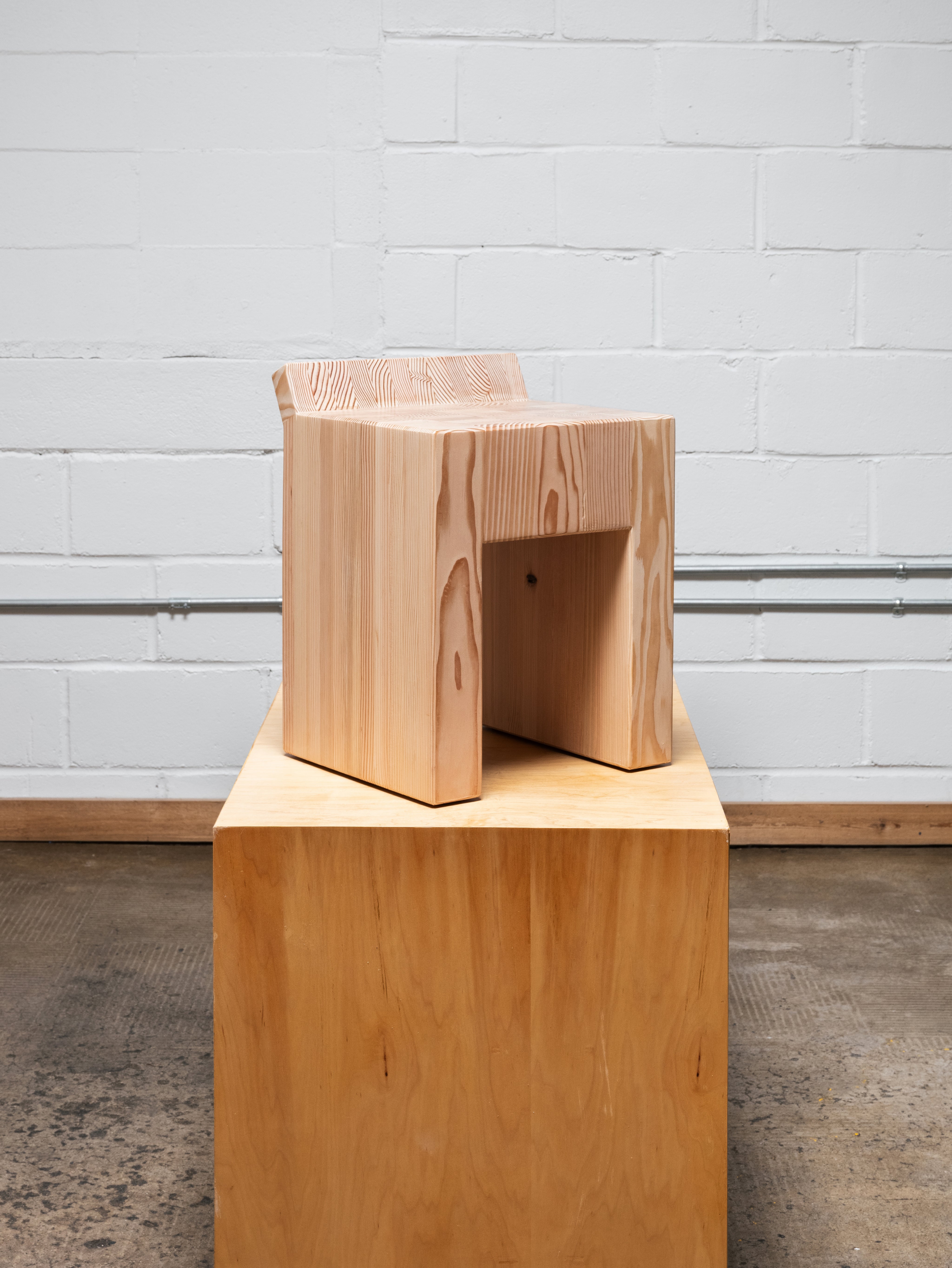 Inch Back Stool - Blond
