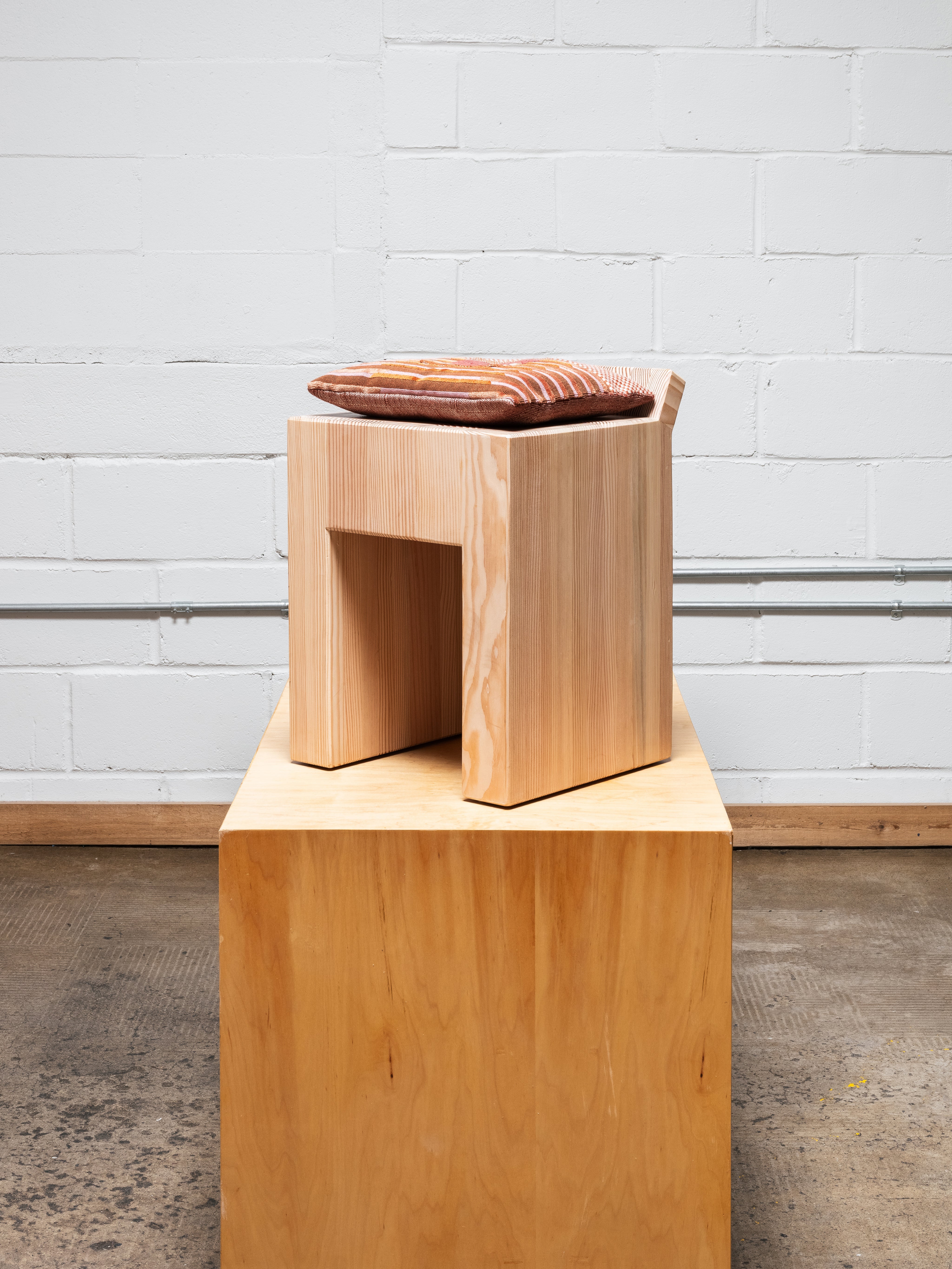 Inch Back Stool - Blond