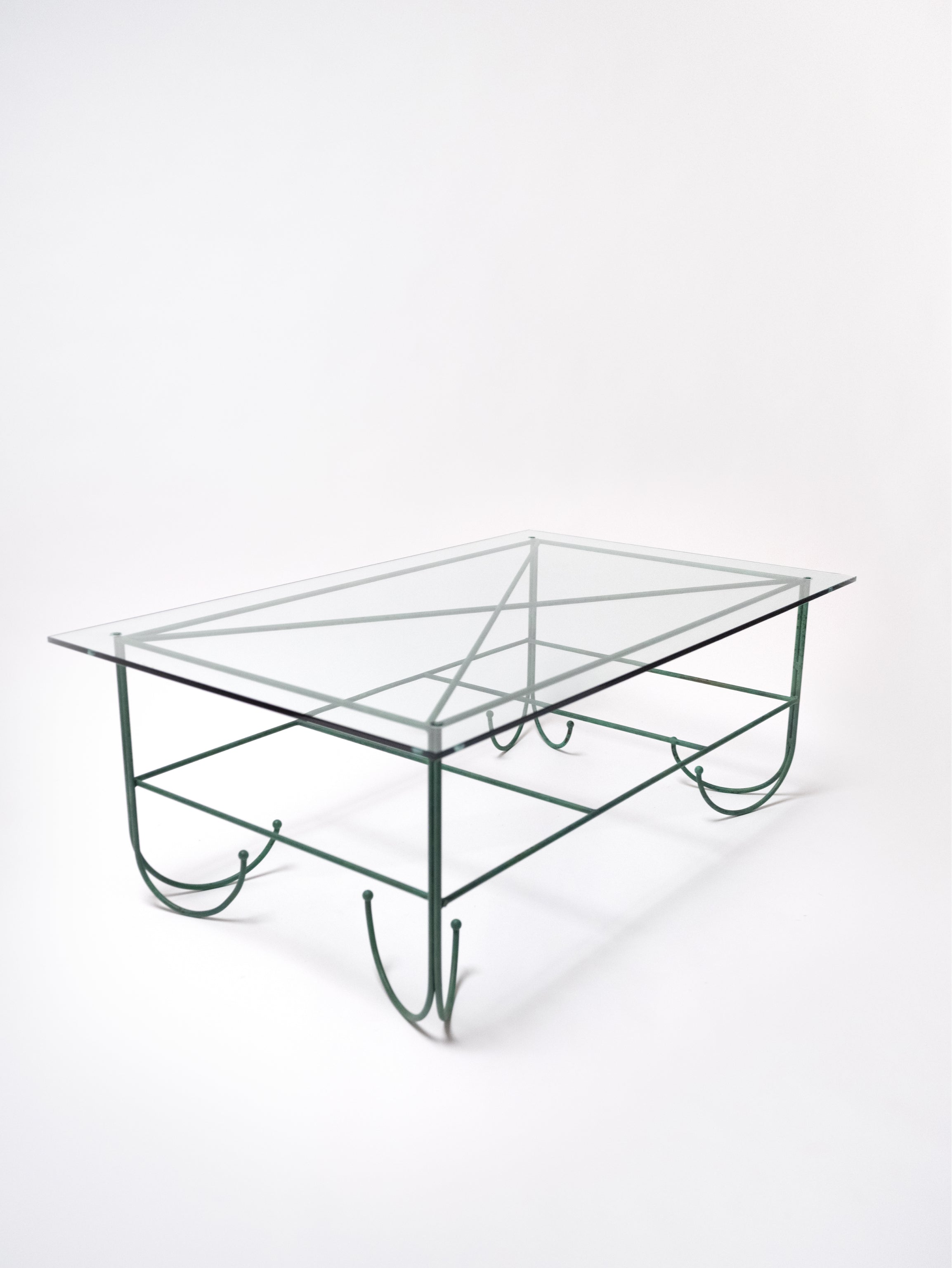 Verdigris Scroll Coffee Table by McKeever Donovan