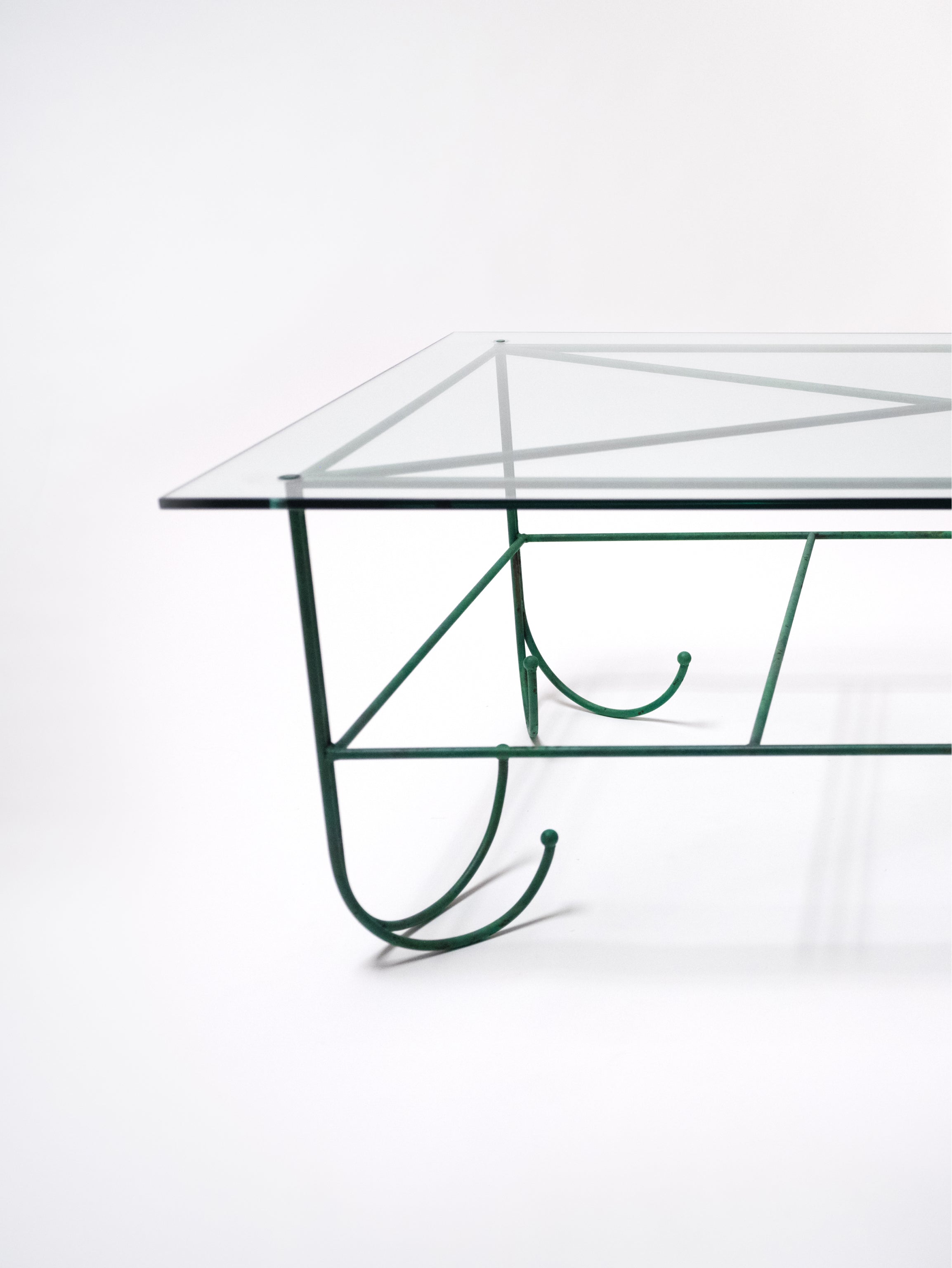 Verdigris Scroll Coffee Table by McKeever Donovan