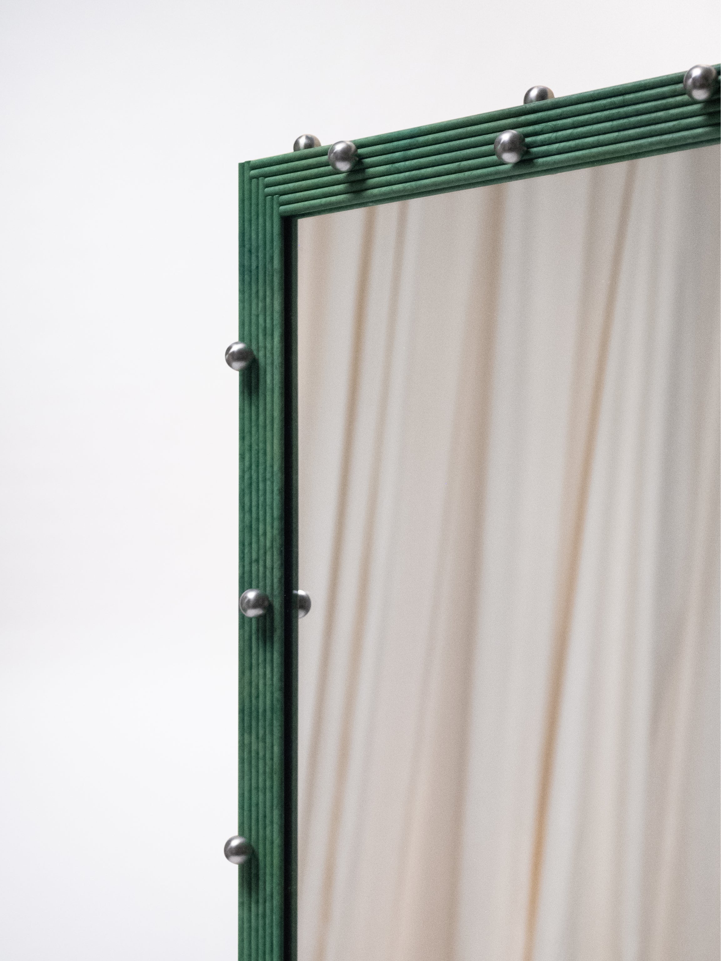 Brochantite Mirror by McKeever Donovan